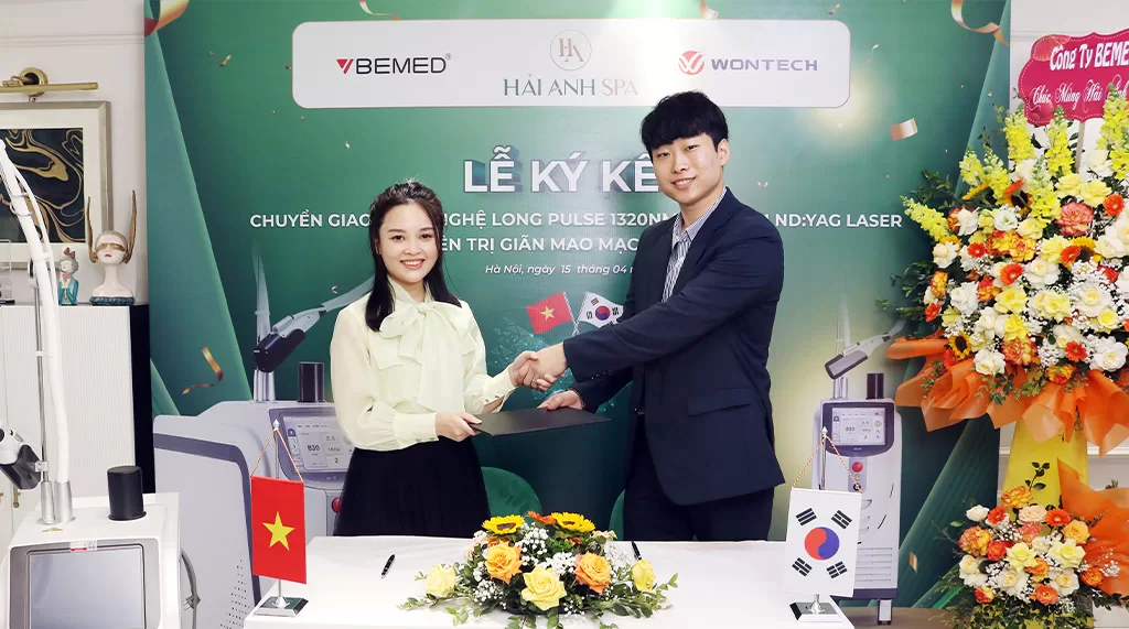 CEO Giang Hải Anh - Mr Lee Seung Ho (Wontech) k&yacute; kết CG