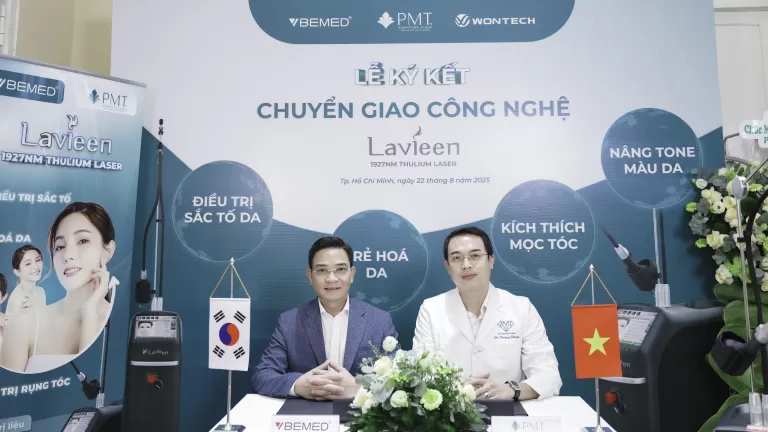 BEMED chuyển giao Lavieen Thulium Laser 1927nm đến PMT Signature Clinic