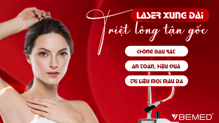 Triệt lông vĩnh viễn với công nghệ Laser xung dài Mercury
