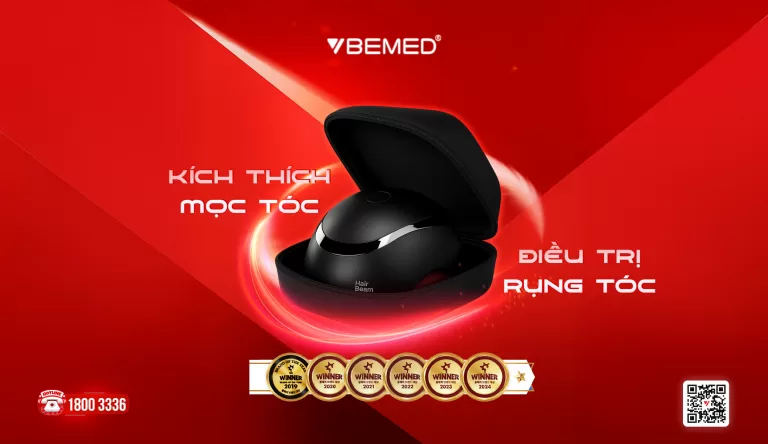 Kích thích mọc tóc tại nhà với thiết bị HairBeam Air 3D