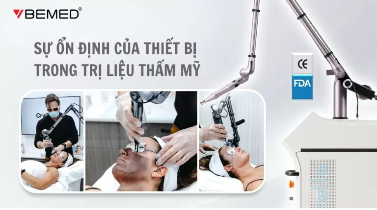 Gi&aacute; trị sự ổn định của thiết bị trong trị liệu thẩm mỹ