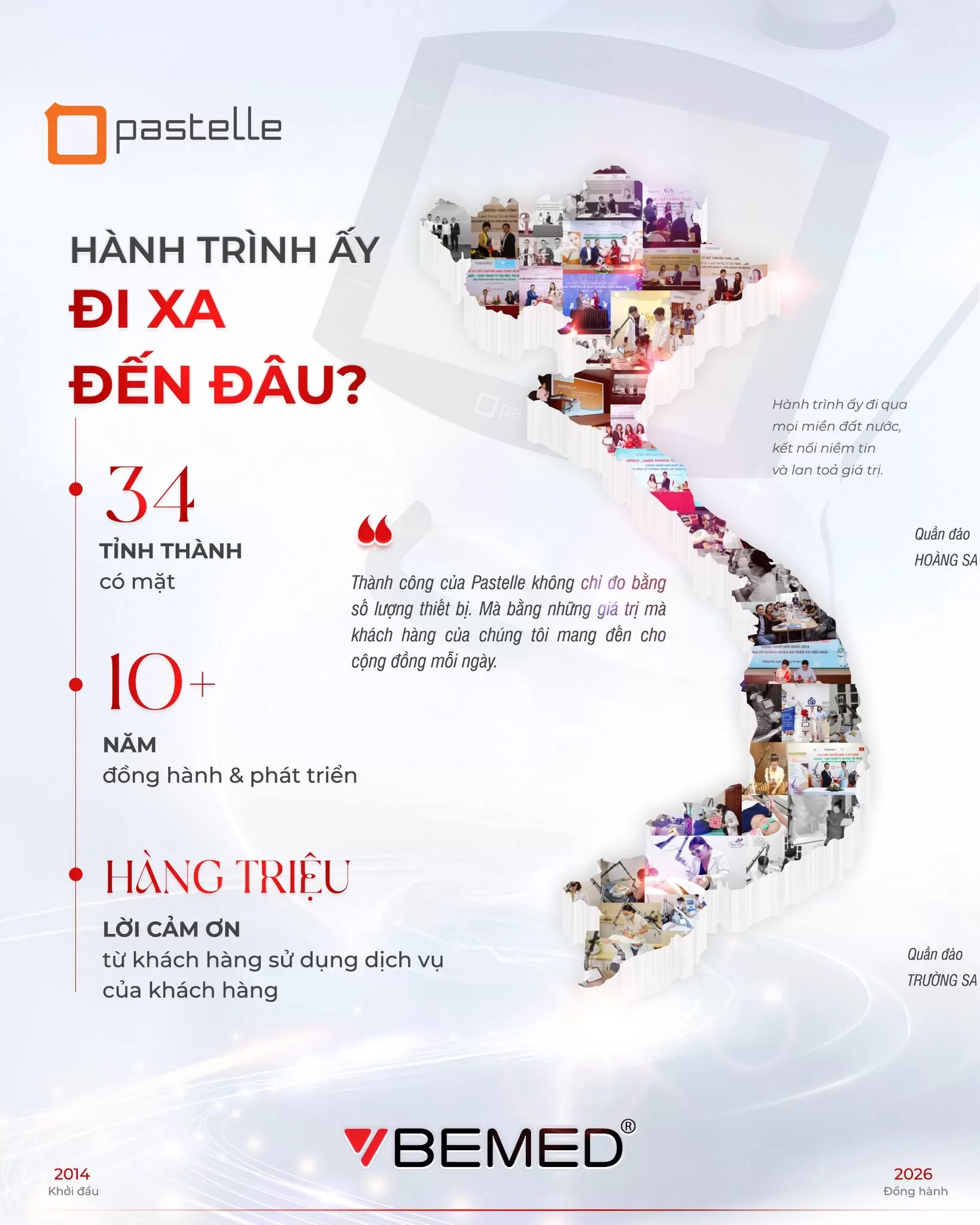 H&agrave;nh tr&igrave;nh của Pastelle đi xa đến đ&acirc;u