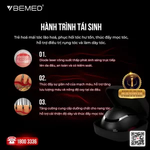 Tiến tr&igrave;nh 3 bước phục hồi nang t&oacute;c chuẩn y khoa đ&atilde; qua kiểm nghiệm l&acirc;m s&agrave;ng của Hair Beam.